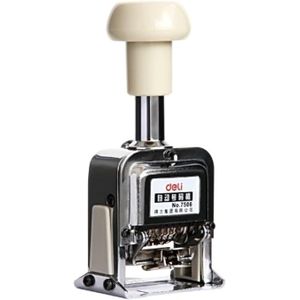 Deli E7506 Numbering Machine Very clear number marking with integrated ink pad E7506-