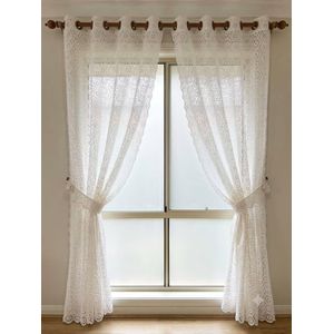  white transparent curtain