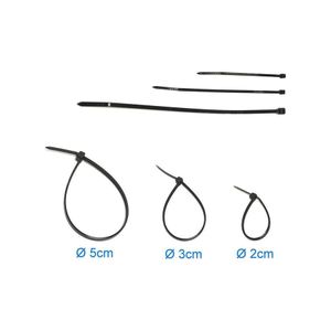 Zap Tie (Cable Tie, Wire Tie, Hose Tie) Nylon Black