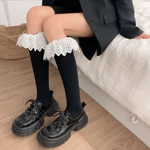 Hollow Bandage Japanese Style Hosiery Lace Sock Bow Boat Socks
