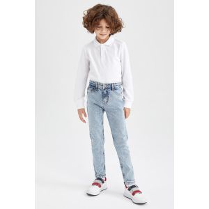 Defacto Boy Slim Fit Trousers - Lt.Blue