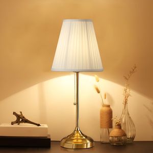 Lamp - Elegant Rechargeable Metal Desk Lamp with Touch Control, Perfect for Bedroom Decor Enhancement, Modern Minimalist Design Ideal for Nightstand. Reading Light and Cozy Ambient Lighting Setup