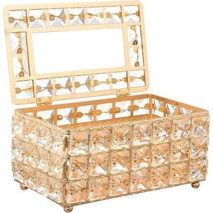 Shinning Tissue Storage Box For Home - Gold