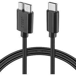 Type C 3.1 to Micro B Cable Hard Drive Cable 5Gbps Fast Charging & Syncing Cord Compatible with MacBook Pro Galaxy S20 Toshiba Canvio External Hard Drive