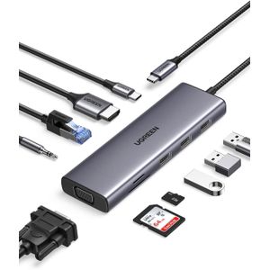 Ugreen موزع USB من النوع C، 10 في 1، 15601