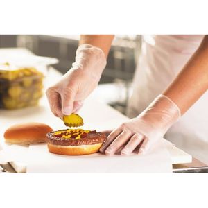 Vinyl Powder Free Gloves - 100 Pcs - Transparent