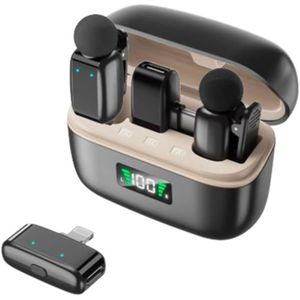 ميكروفون لافاليير لاسلكي SX35 ميني لمنفذ Type-C، توصيل وتشغيل، إلغاء ضوضاء ANC، مدى 20 متر، للعروض المباشرة، المقابلات، التدوين الفيديو