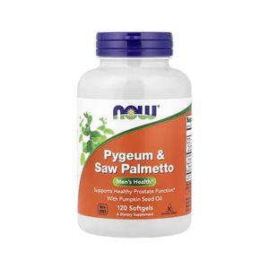 Now Food African Cherry  Saw Palmetto with Pumpkin Seed Oil 120 Softgels