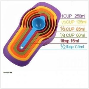 Measuring Spoons From 7.5 Ml To 1 Cup - 6 Pcs