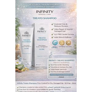Infinity (Infinity) Treato Shampoo Frizz-Control for Dry & Damaged Hair SLS Free - 250ml