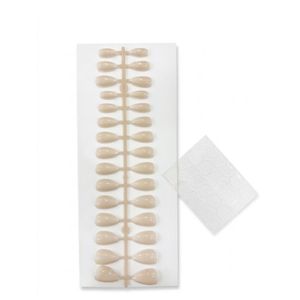 False Nails with Adhesive Glue Tabs, Full Cover 30Pcs - shade 3