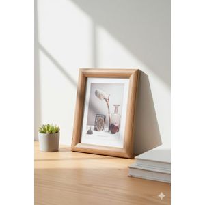 Wooden Picture Frame with Table Stand Acrylic Glass Modern Table Wall Decor for Office Home Decor 20x15cm