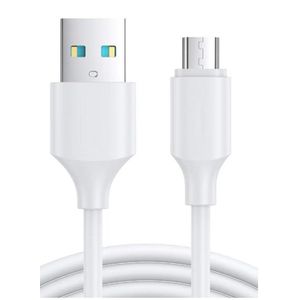 Super Fast charging and Data Sync Cable , USB Cables to Micro zinc alloy 120W 1000mm for Smartphone - White