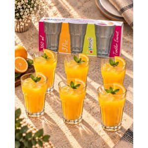 6-piece water glass set