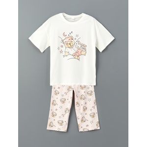 LC Waikiki Crew Neck Girl's Pyjama Set