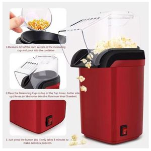 Electric Hot Air Popcorn Maker – Oil-Free Healthy Popcorn in 2 Minutes – Compact Design for Movie Nights, Parties & Home Snacks.