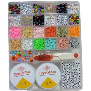 Generic 4mm Glass Beads Set 200pcs Alphabet Letter Beads For Jewelry Making  Crafts With Stretch String Cords Tweezers DIY Accessories @ Best Price  Online