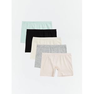 LC Waikiki Basic Girl's 5-Pack Boxer Trunks