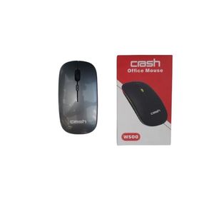 Crash Rechargeable Wireless Mouse, 4 control buttons, and on/off Button, USB Charge, 3-Speed Adjustment up to 1600 DPI, 2.4 G receiver, W500