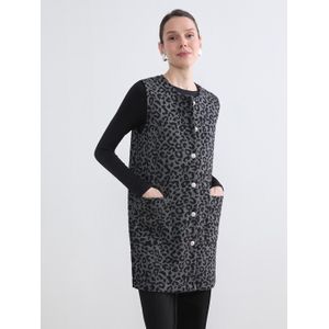 LC Waikiki Leopard Print Crew Neck Vest