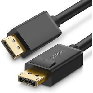 Ugreen كابل DisplayPort إلى DisplayPort بدقة 4K ومعدل تحديث 60 هرتز، كابل DP ذكر إلى ذكر يدعم دقة 4K ودقة 1080P عالية الوضوح مع فيديو وصوت، متوافق مع أجهزة التلفزيون عالية الوضوح وأجهزة العرض والشاشات، طوله متران 10211