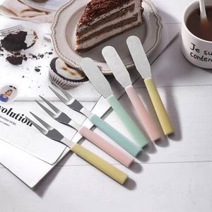 12PCS Stainless Steel Dessert Fork & Spreader Knife Set