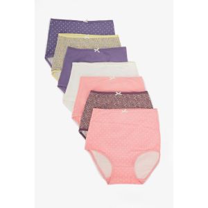 Carina Pack of 7 Colored Full Brief Panties