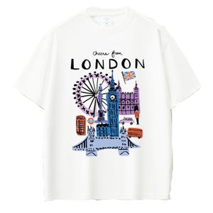T-Shirt white from London Graphic,Casual Style