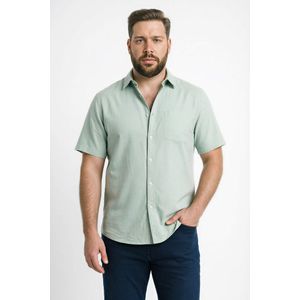 Defacto Regular Fıt Polo Yaka Pamuklu Kısa Kollu Gömlek