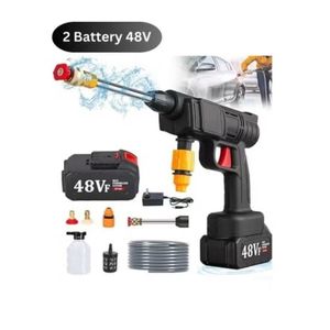 Cordless High Pressure Washer 48V Portable Cleaning Machine with Double Battery
