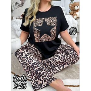 بيجامة حريمي صيفي  فري سايز تلبيس من 75 إلى 95 كجم