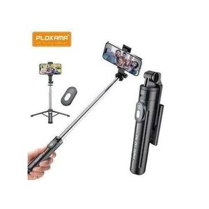 PLOKAMA  K7 Live Stream Tripod, 110cm Travel Size Tripod, 360 Degree Rotation – Black