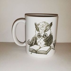 Owl Mug - Ceramic - White
