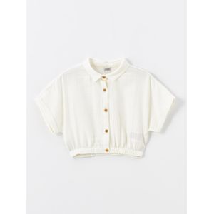LC Waikiki Basic Short Sleeve Girls' Crop Shirt