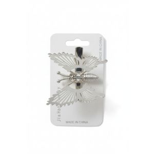 مشبك شعر (توكة كلبس) معدني على شكل فراشة - أنيق وآمن للاستخدام اليومي والمناسبات الخاصة