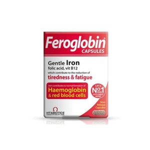 Feroglobin كبسولات فيروجلوبين B12  مكمل غذائي لطيف للحديد