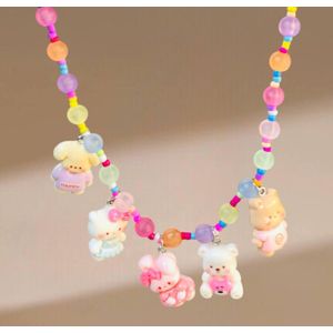 عقد خرز حلوى بزخارف كرتونية