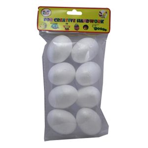 Simba  foam egg shape 8 pcs white Model D010