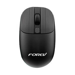 Forev Wireless mouse , FV-198   , Non-slip roller design ,  1AA Battery , 2.4 GHz , 4 button and USB Mini Receiver 1600 DPI , 10M Operating Range - for home and office use fashion design comfortable for the hand (black)