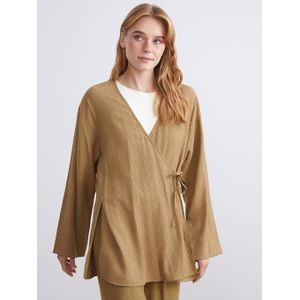 LC Waikiki Double Breasted Textured Women's Kimono