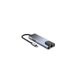 ZERO USB Type C Dock station 6 in 1 Type C USB C Hub 4K HDMI RJ45 Adapter Dongle 3.0 Port