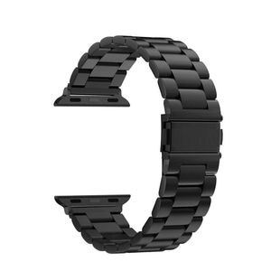 سوار ساعة من الفولاذ المقاوم للصدأ لساعة أبل سيريز SE - 38/40 مم - أسود