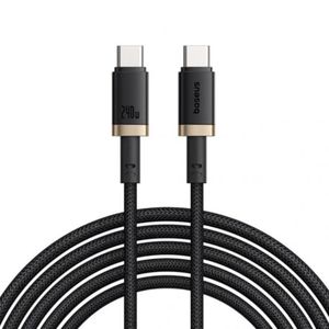 Baseus Dura Series Cable, Type-C To Type-C, 240Watt, 1M - Gold&Black 