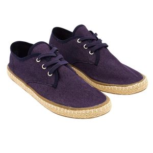 Sun Stone, Men Zane Lace Up Casual Shoes, Navy Blue