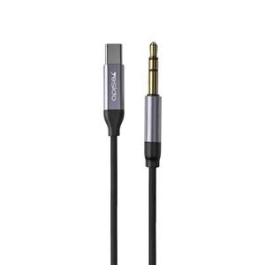 Yesido YAU20 Anti-noise Original Aluminum Alloy 1M Type-C to 3.5MM Aux Cord Headphone Audio Cable