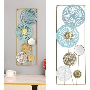 ديكور حائط معدني ببرواز وبتصميم فني عصري بسيط وأنيق لديكور المنزل وغرفة المعيشة وغرفة النوم والمكتب