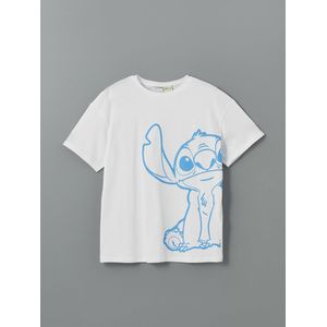 LC Waikiki Crew Neck Stitch Printed Girl's T-Shirt
