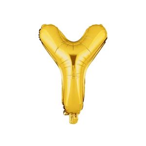 Premium 32-inch Gold Foil Letter 'Y' Balloon - Shiny Metallic Alphabet Balloon for Birthdays, Weddings, Anniversaries, and Event Decorations