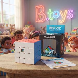 "Premium 4x4 Speed Cube Puzzle Toy – Smooth Turning Brain Teaser for Kids and Adults – Educational STEM Toy"