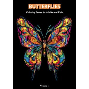 كتاب تلوين 30رسمه Butterflies Volume1 مقاس21*29.7سم A4